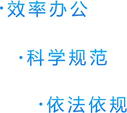 效率办公、科学规范、依法依规
